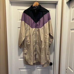 NWT Zara beige, Black,  and Purple super lightweight packable Windbreaker